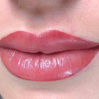 Перманентный макияж губ. Техника - напыление. Мастер - Елена Сентюрина